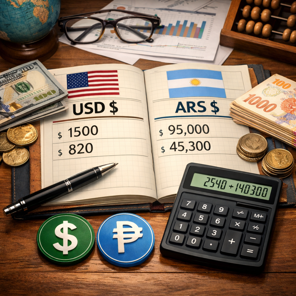 Imagen que representa contabilidad bimonetaria.